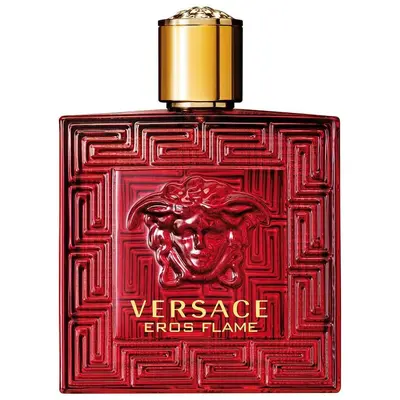 Versace Eros Flame Aftershave-Lotion Aftershave — textura e acabamento