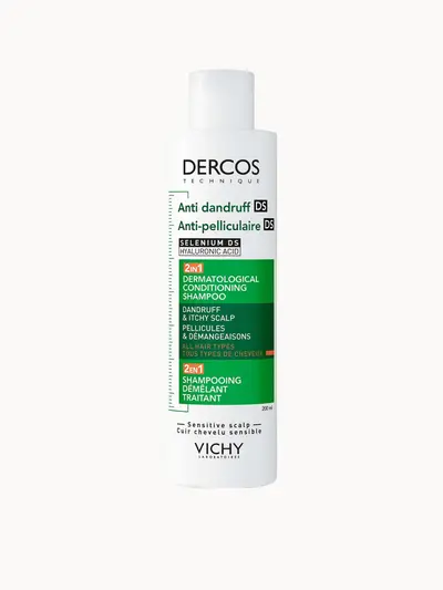 Vichy Dercos Anti-Dandruff 2in1 Dermatological Conditioning Shampoo 200ml Vichy — embalagem e produto