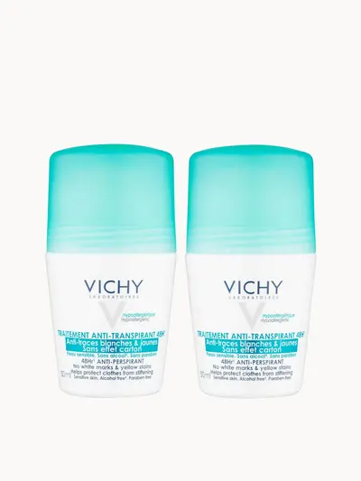 VICHY No Marks Roll-on Deodorant Duo 50ml Vichy — textura e acabamento