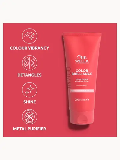 Wella Professionals Invigo Color Brilliance Vibrant Color Conditioner for Fine Hair 200ml Wella Professionals — detalhe 6