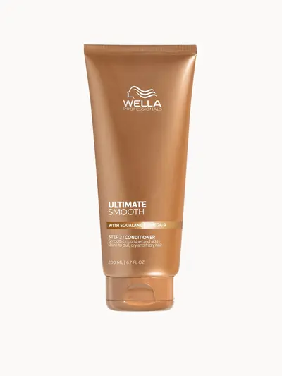 Wella Professionals Ultimate Smooth Conditioner with Squalane & Omega 9 for Dry, Dull & Frizzy Hair 200ml Wella Professionals — textura e acabamento
