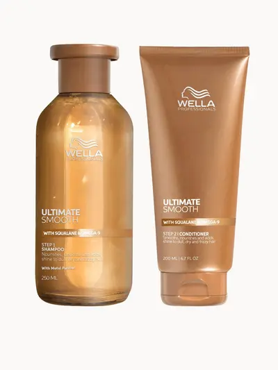 Wella Professionals Ultimate Smooth Shampoo and Conditioner Bundle Wella Professionals — embalagem e produto