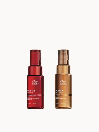 Wella Professionals Ultimate Smooth & Ultimate Repair Bundle for Dry, Frizzy or Damaged Hair Wella Professionals — textura e acabamento
