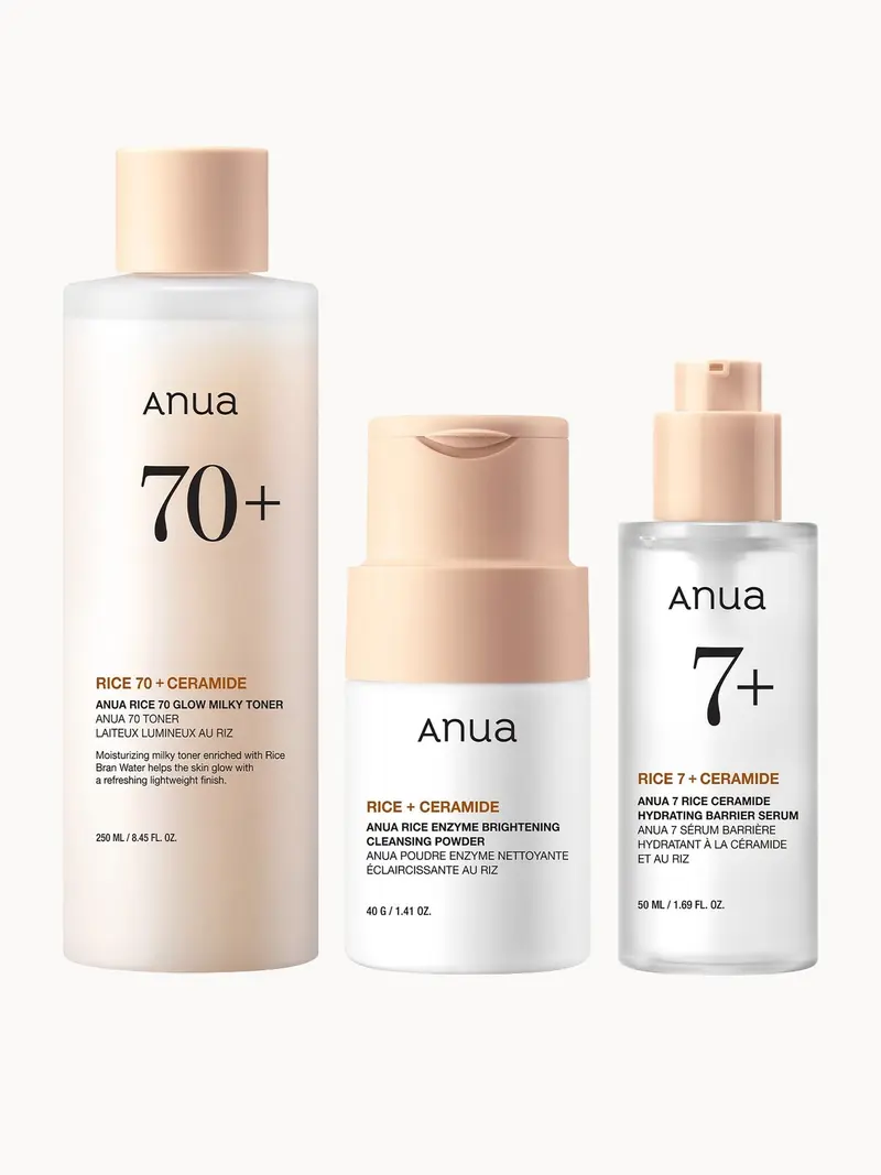 Anua Rice Glow Set Anua — embalagem e produto