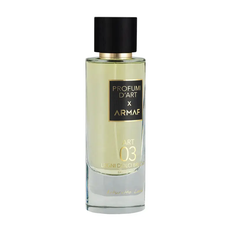 ARMAF ART 03 LEGNI DOLCI BRUCIATI Eau de Parfum — embalagem e produto
