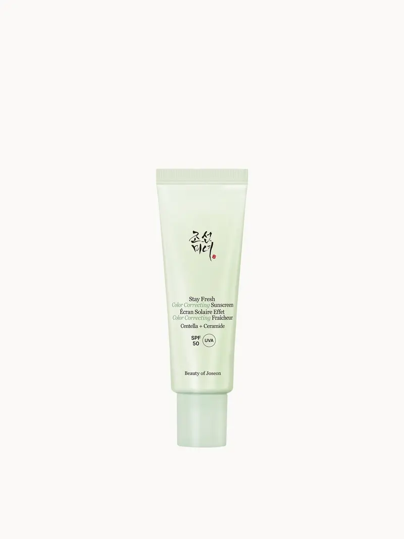 Beauty of Joseon Stay Fresh Color Correcting Sunscreen SPF50 Green 50ml Beauty of Joseon — embalagem e produto