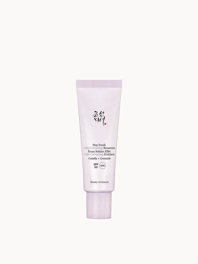 Beauty of Joseon Stay Fresh Color Correcting Sunscreen SPF50 Purple 50ml Beauty of Joseon — embalagem e produto