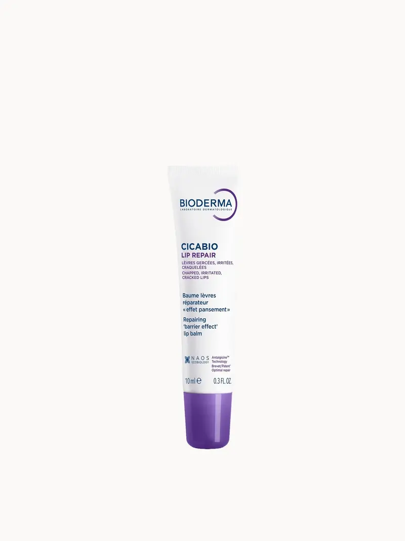 Bioderma Cicabio Nourishing and Protecting Lip Repair Balm for Dry and Chapped Lips 10ml Bioderma — embalagem e produto