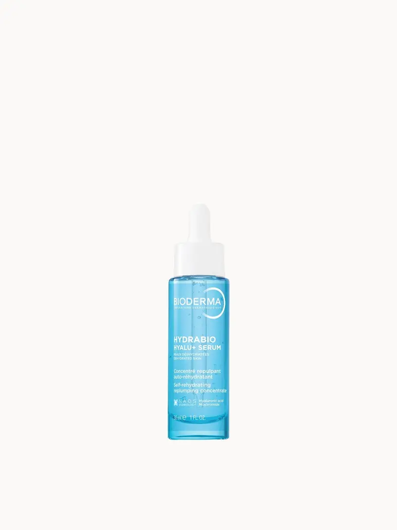 Bioderma Hydrabio Hyalu+ Face Serum for Dry Dehydrated Skin with Hyaluronic Acid and Niacinamide 30ml Bioderma — embalagem e produto