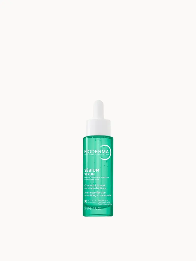 Bioderma Sebium Serum with Salicylic Acid for Adult Acne 30ml Bioderma — embalagem e produto