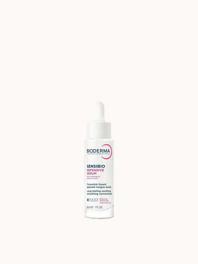 Bioderma Sensibio Defensive Serum for Sensitive Skin with Hyaluronic Acid for 24hr Moisture 30ml Bioderma — embalagem e produto