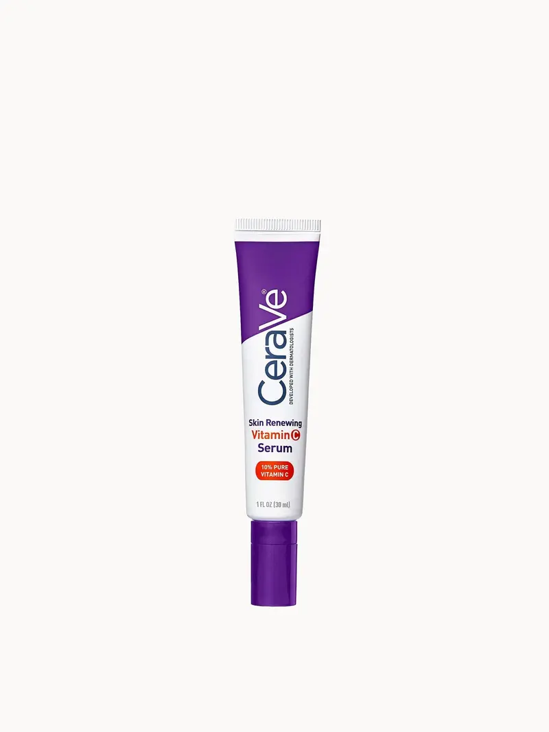 CeraVe Skin Renewing 10% Pure Vitamin C Serum with Ceramides for Brighter & Smoother Skin 30ml CeraVe — embalagem e produto
