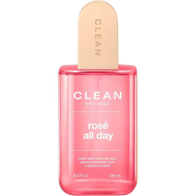 CLEAN CLEAN EST. 2003 Rosé All Day Body Mist — embalagem e produto