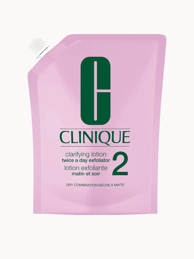Clinique Clarifying Lotion 2 for Dry/Combination Skin Refill 400ml Clinique — embalagem e produto