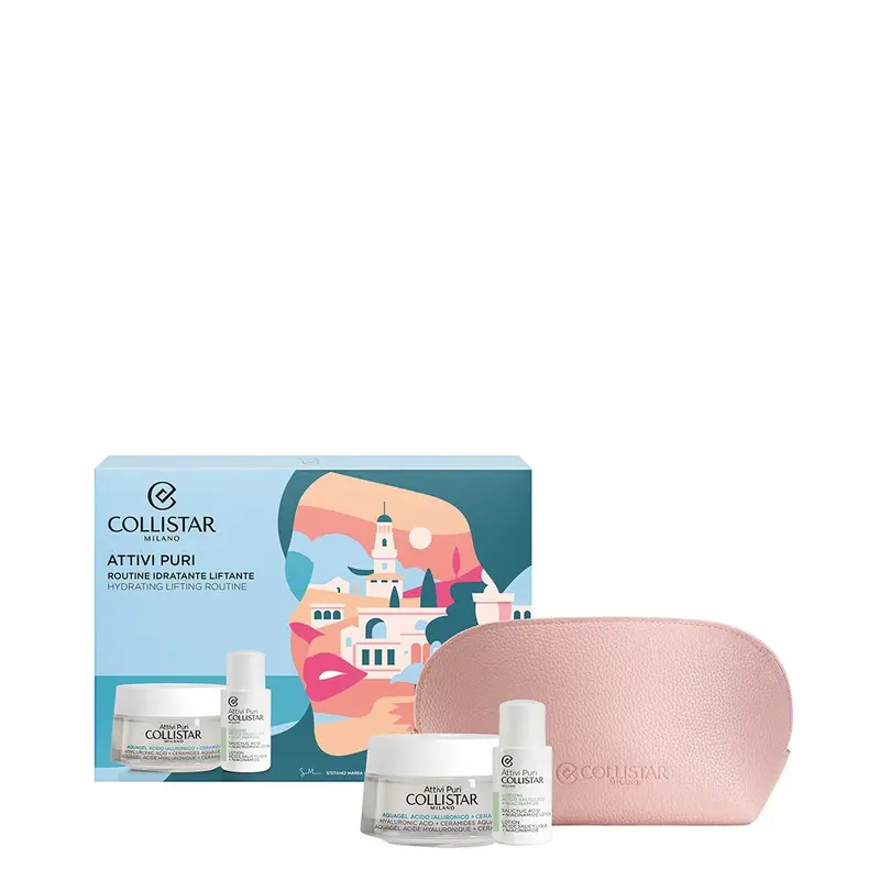 Collistar Attivi Puri ROUTINE IDRATANTE LIFTANTE Gift Set — embalagem e produto