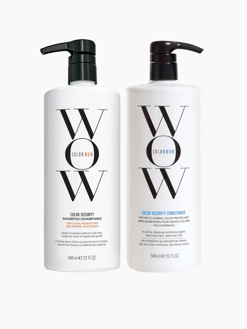 Color Wow Colour Security Shampoo and Conditioner Fine to Normal 946ml Color Wow — embalagem e produto