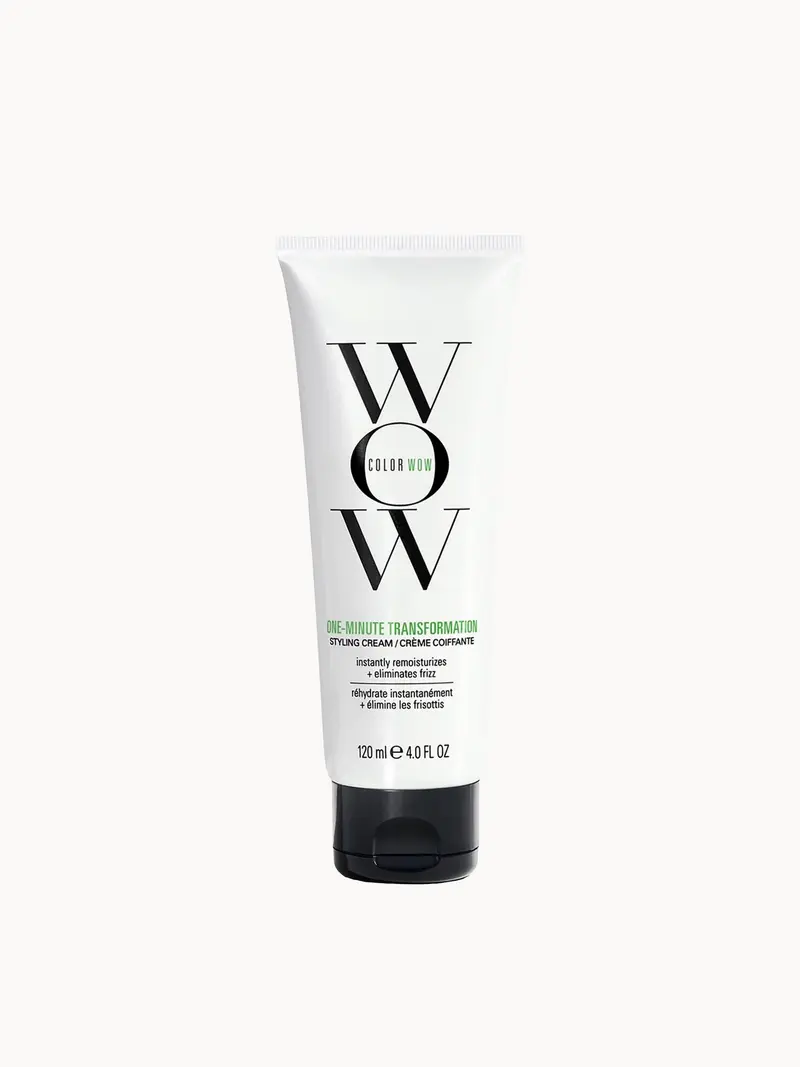 Color Wow One Minute Transformation Styling Cream. Instant Frizz Fix, Smooths, Tames and De-Frizzes 120ml Color Wow — embalagem e produto
