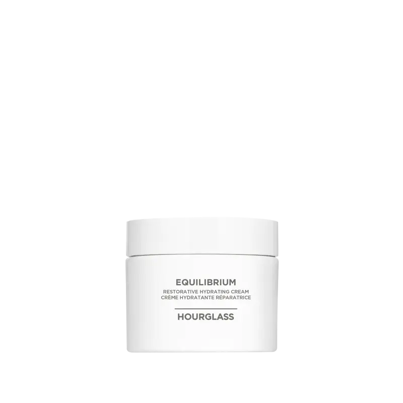 Equilibrium Restorative Hydrating Cream Hourglass — embalagem e produto