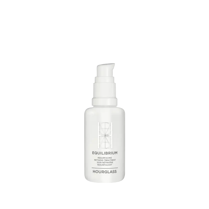Equilibrium Resurfacing Retinoid Treatment Hourglass — embalagem e produto