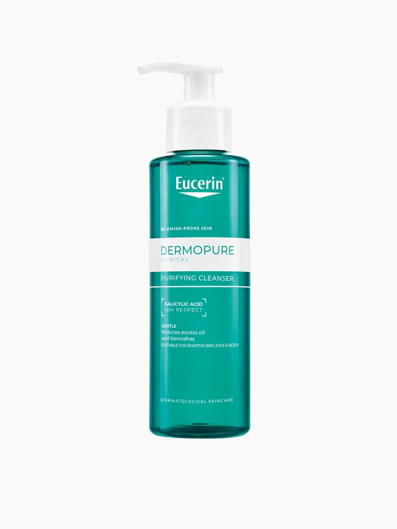 Eucerin Dermopure Clinical Purifying Cleanser Eucerin — embalagem e produto