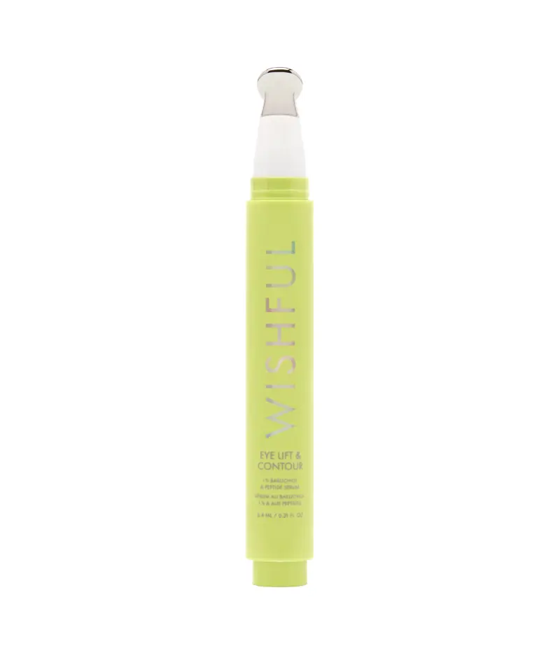 Eye Lift & Contour 1% Bakuchiol & Peptide Serum Huda Beauty — embalagem e produto