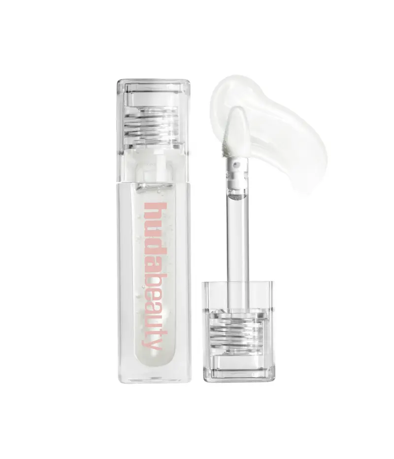 FAUX FILLER Extra Shine Lip Gloss Huda Beauty — embalagem e produto