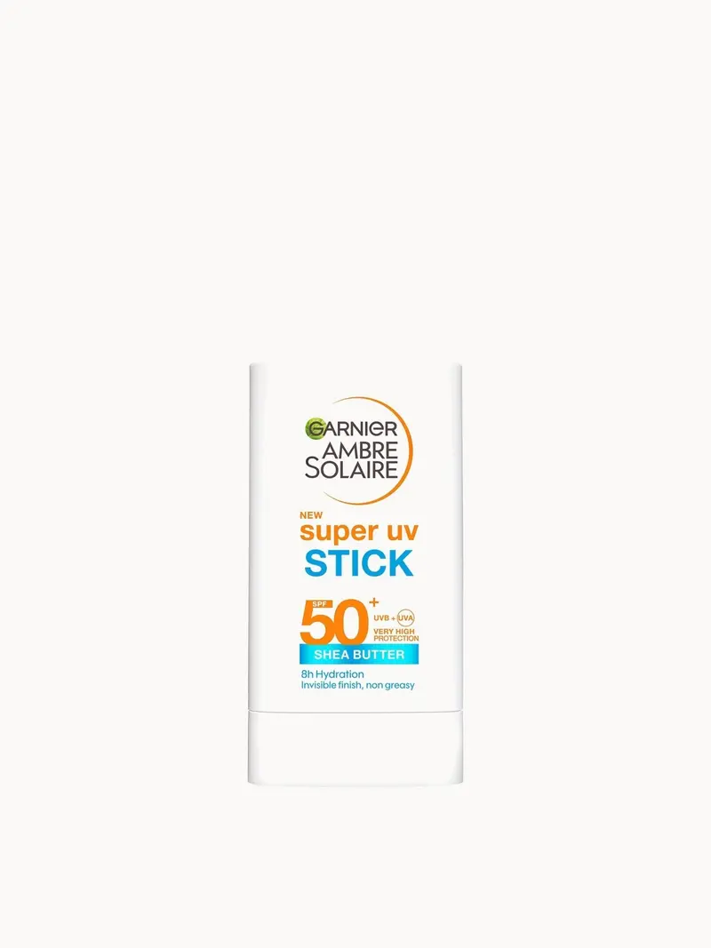 Garnier Ambre Solaire Super UV SPF50+ Stick 18g Garnier — embalagem e produto