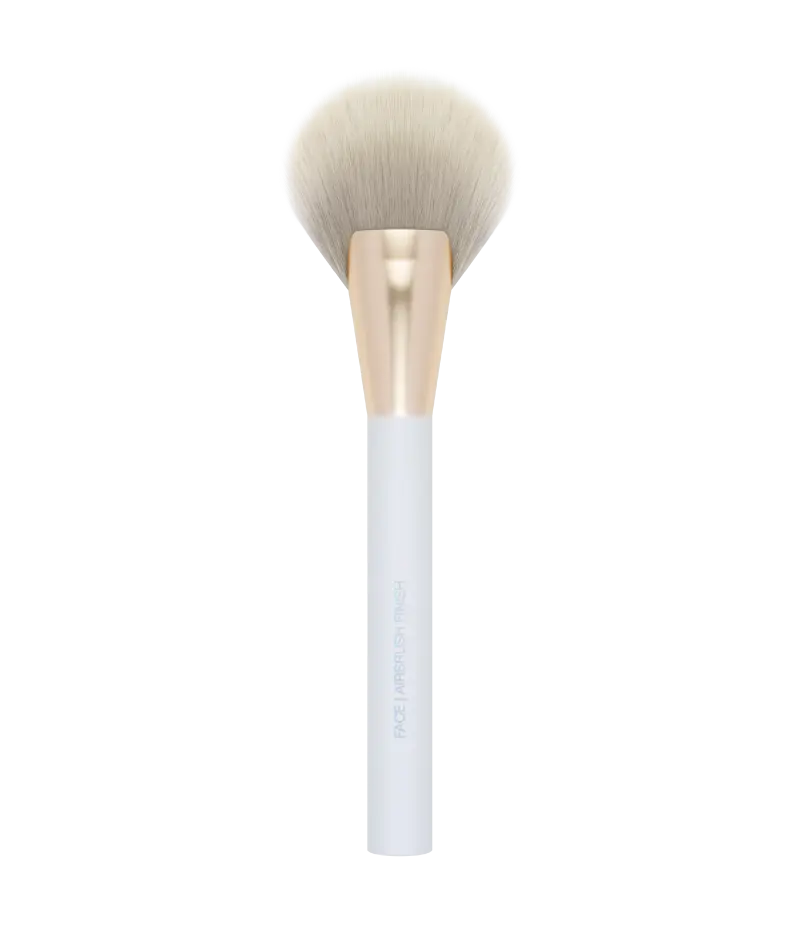 GloWish Airbrush Finish Skin Tint Brush Huda Beauty — embalagem e produto