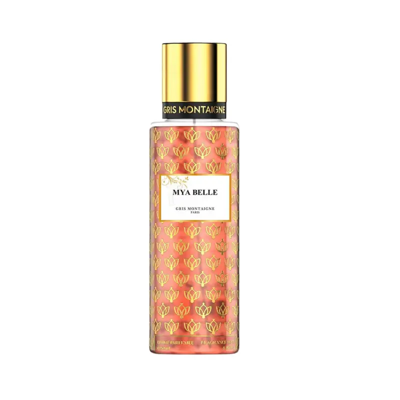 Gris Montaigne Brume Mya Belle Perfume — embalagem e produto