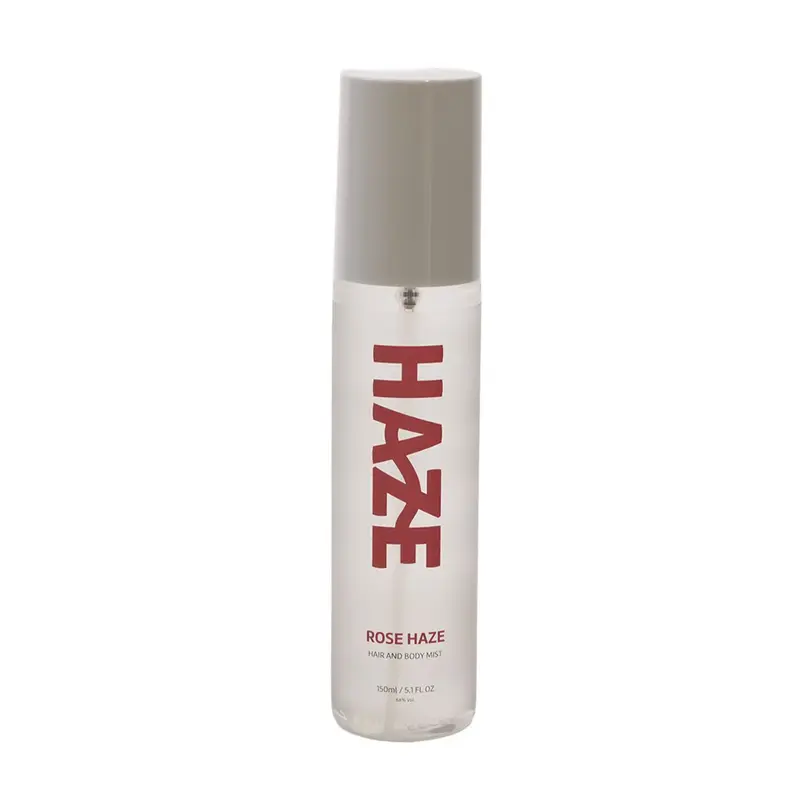 Haze Rose Body Mist — embalagem e produto