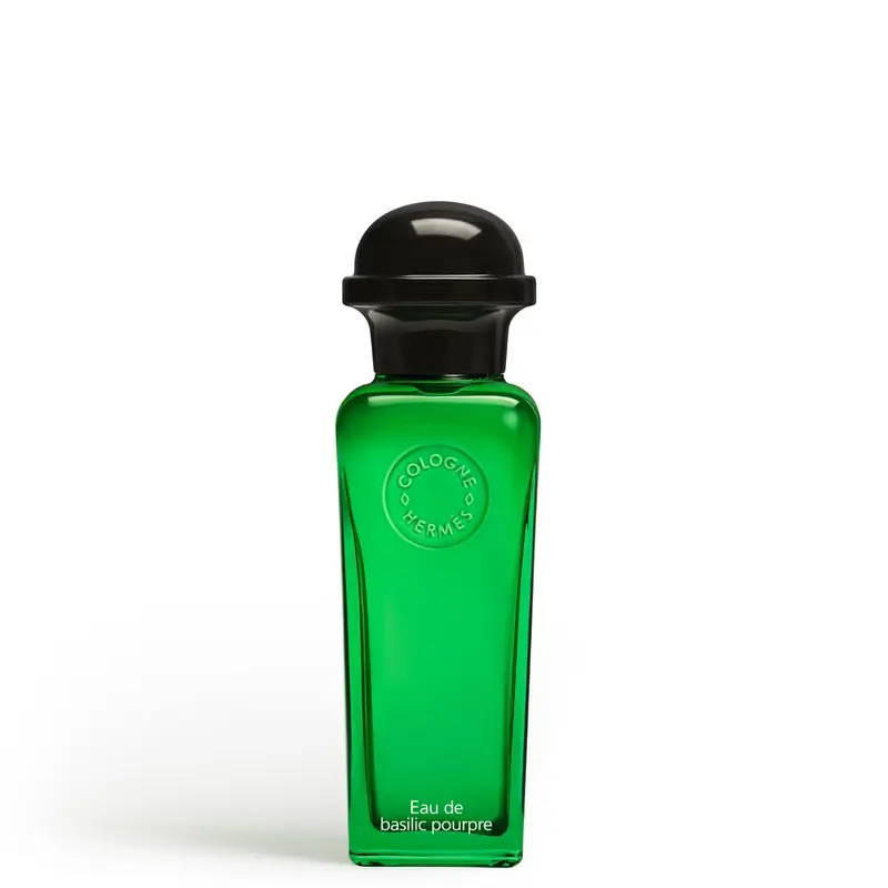 HERMÈS Collection Colognes Eau de Basilic Pourpre Eau de Cologne — embalagem e produto