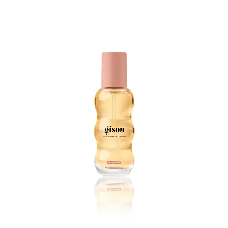 Honey Infused Hair Perfume Sticky Toffee Gisou — embalagem e produto
