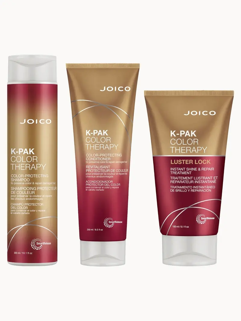 Joico Color Therapy Shampoo, Conditioner and Treatment Set Joico — embalagem e produto