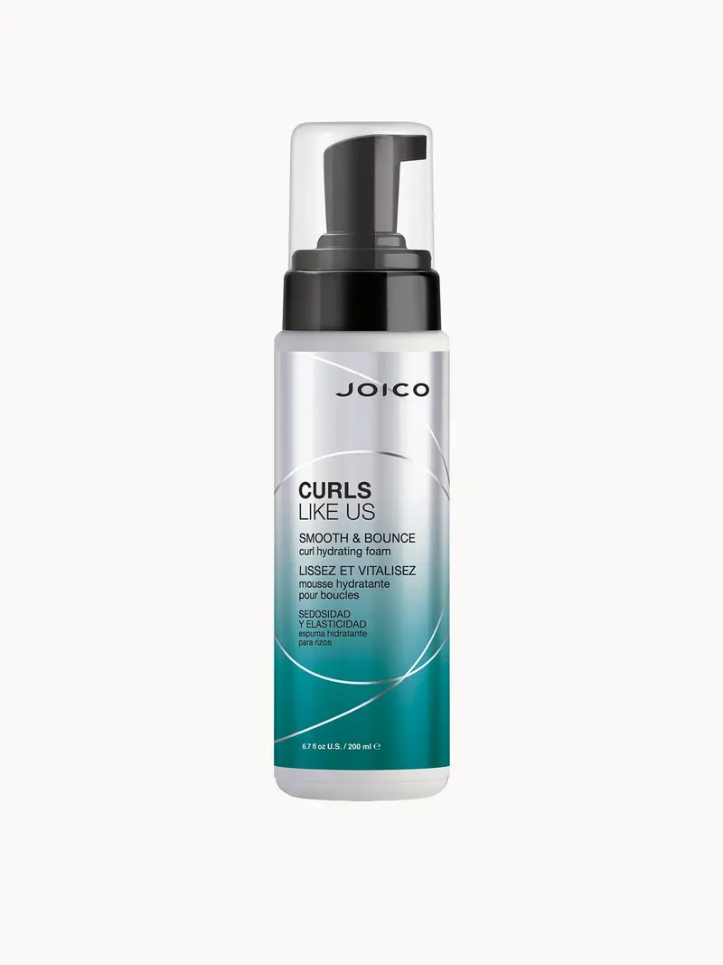 JOICO CURLS LIKE US Smooth and Bounce Curl Hydrating Foam 200ml Joico — embalagem e produto