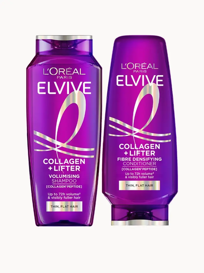 L'Oréal Paris Elvive Collagen Lifter Volumising 2-Step Bundle L'Oréal Paris — embalagem e produto