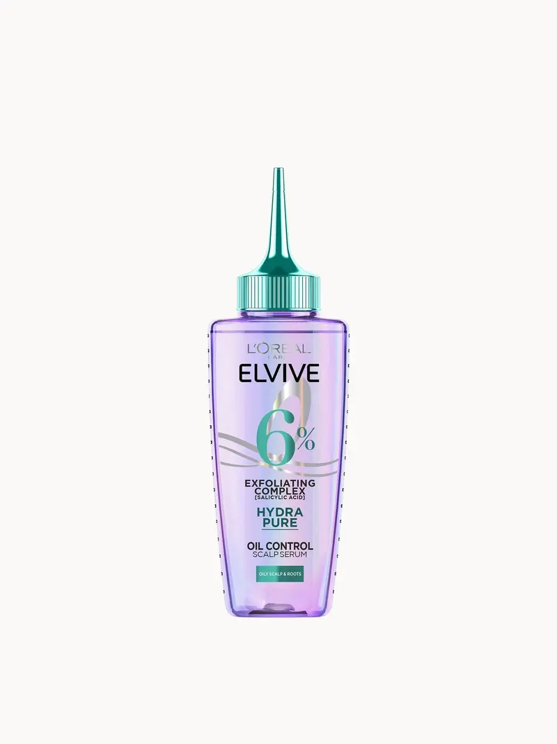 L'Oréal Paris Elvive Hydra Pure Exfoliating Pre-Shampoo Scalp Serum with Salicylic Acid for Oily Scalp and Roots 102ml L'Oréal Paris — embalagem e produto