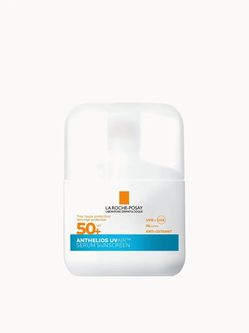 La Roche-Posay Anthelios UVAIR Serum Sunscreen SPF50+ with Hyaluronic Acid, Niacinamide & Vitamin E 50ml La Roche-Posay — embalagem e produto