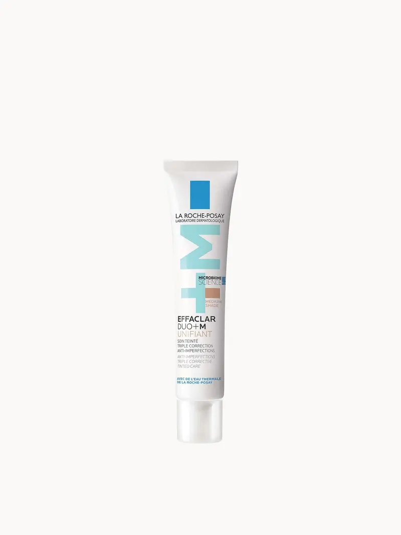 La Roche-Posay Effaclar Duo+M Unifiant Deep Anti-Imperfection Triple Corrective Tinted Care for Blemish-Prone Skin Medium 40ml La Roche-Posay — embalagem e produto