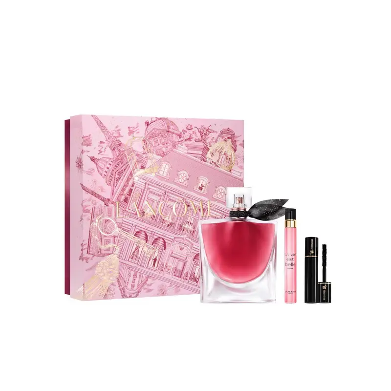 Lancôme La vie est belle Elixir Edición limitada Navidad Gift Set — embalagem e produto