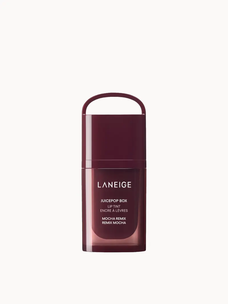 LANEIGE Juice Box Lip Tint Pop-Star Peach 4.5g LANEIGE — embalagem e produto
