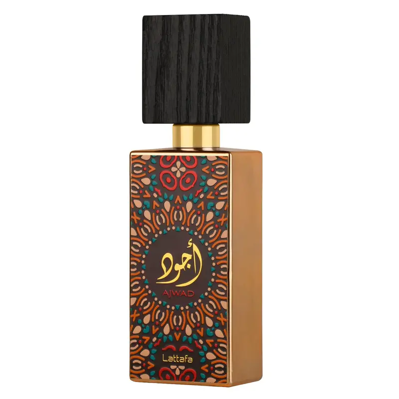 Lattafa Ajwad Eau de Parfum — embalagem e produto
