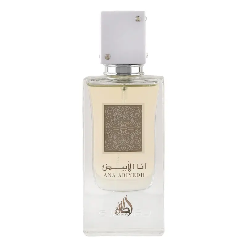 Lattafa Ana Abiyedh Eau de Parfum — embalagem e produto