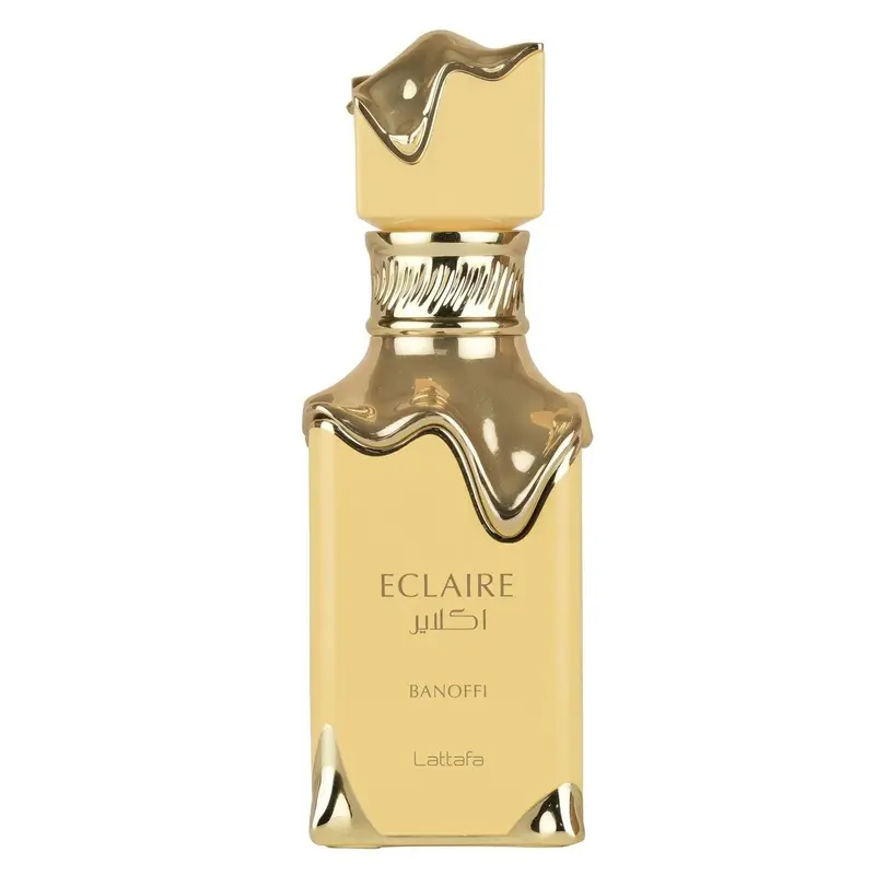 Lattafa Eclaire Banoffi Eau de Parfum — embalagem e produto
