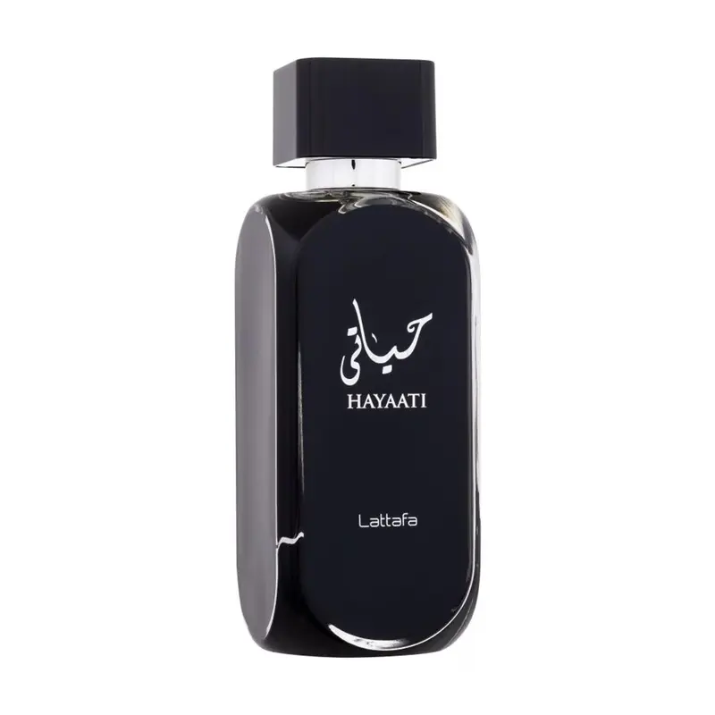 Lattafa Hayaati Eau de Parfum — embalagem e produto