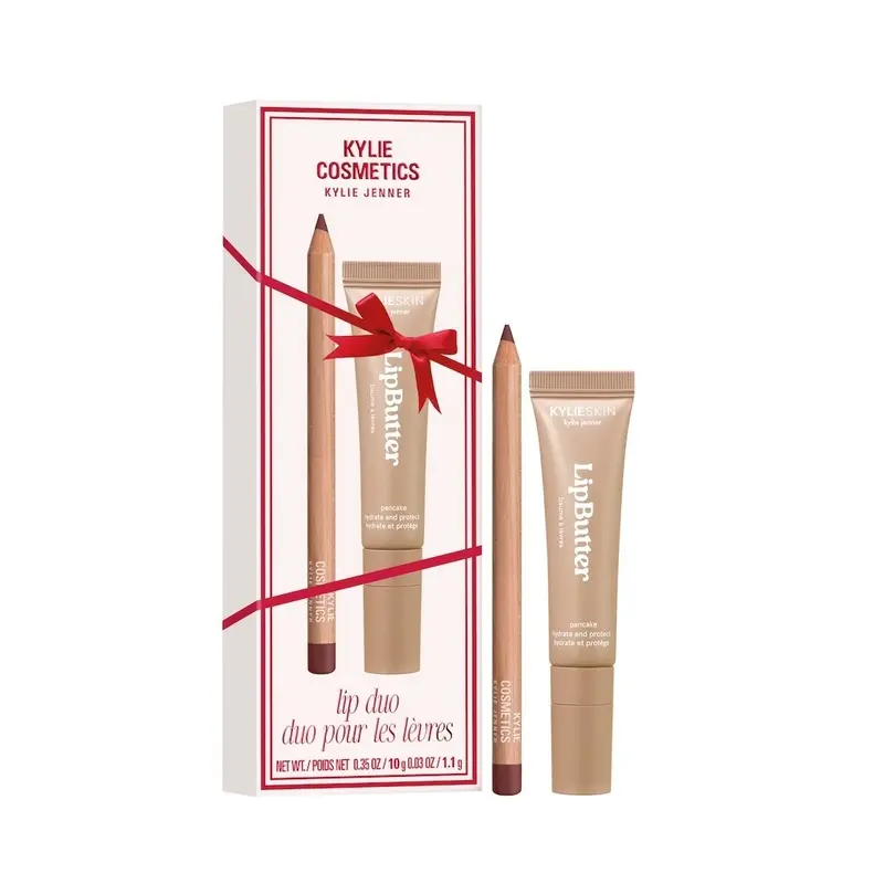 Lip Duo Gift Set Kylie Cosmetics — embalagem e produto