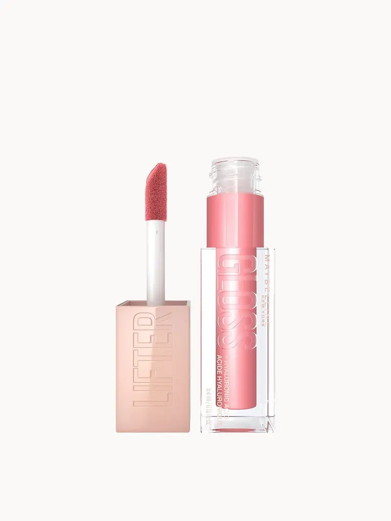 Maybelline Lifter Gloss Hydrating Lip Gloss with Hyaluronic Acid 5g (Various Shades) Maybelline — embalagem e produto