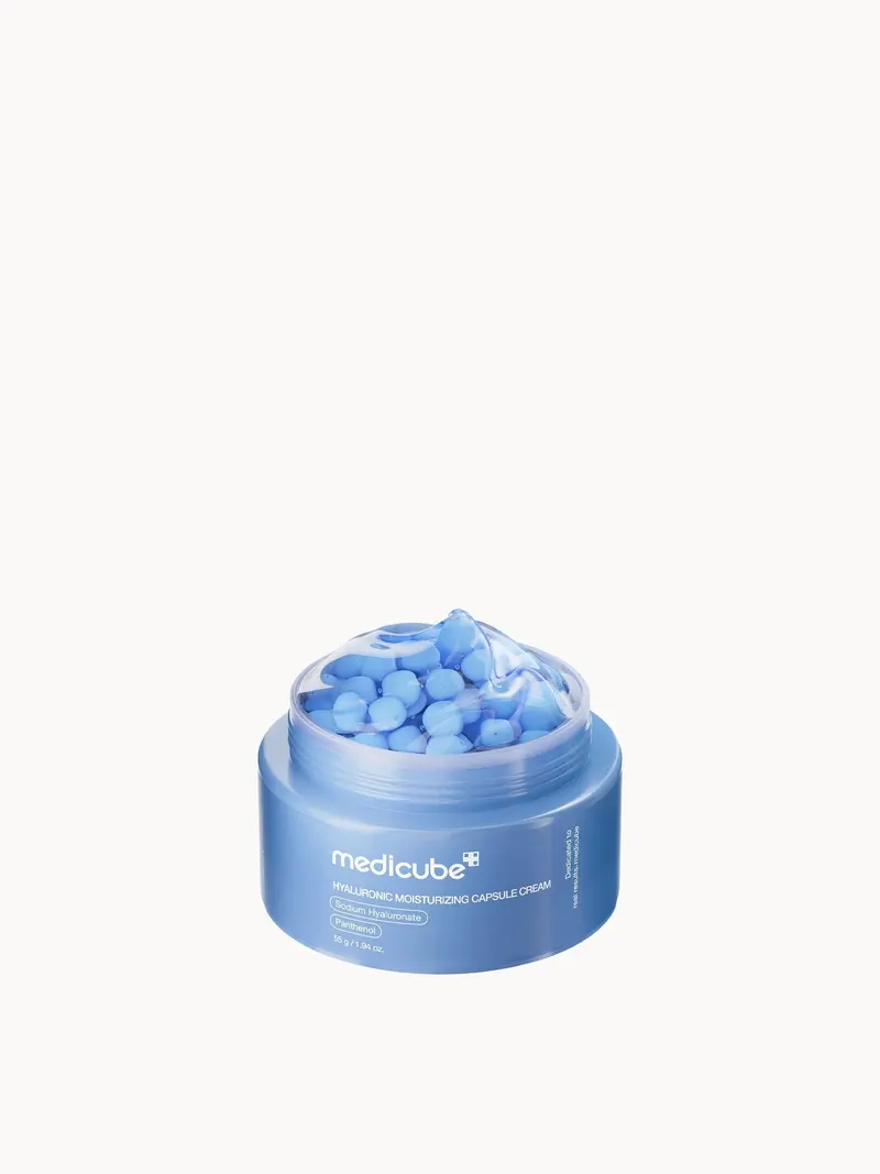 Medicube Hyaluronic Moisturizing Capsule Cream 50g Medicube — embalagem e produto