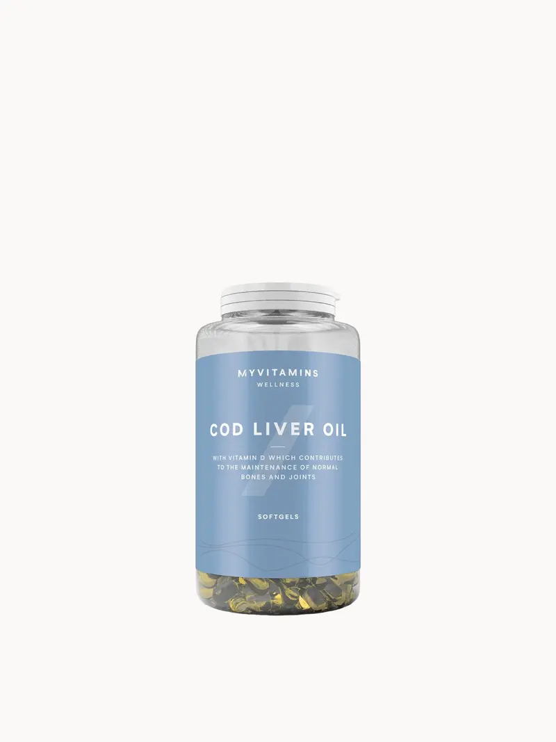 Myvitamins Cod Liver Oil Myvitamins — embalagem e produto
