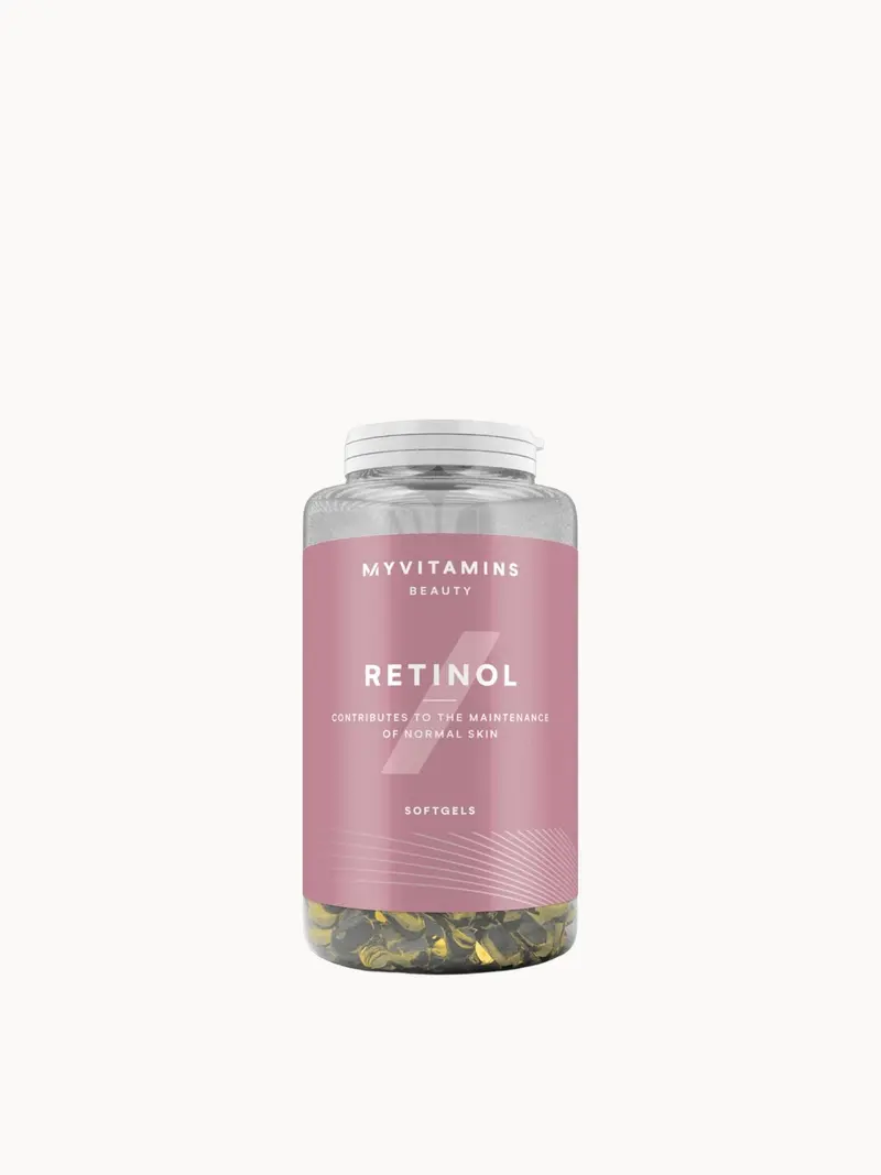 Myvitamins Retinol Softgels Myvitamins — embalagem e produto