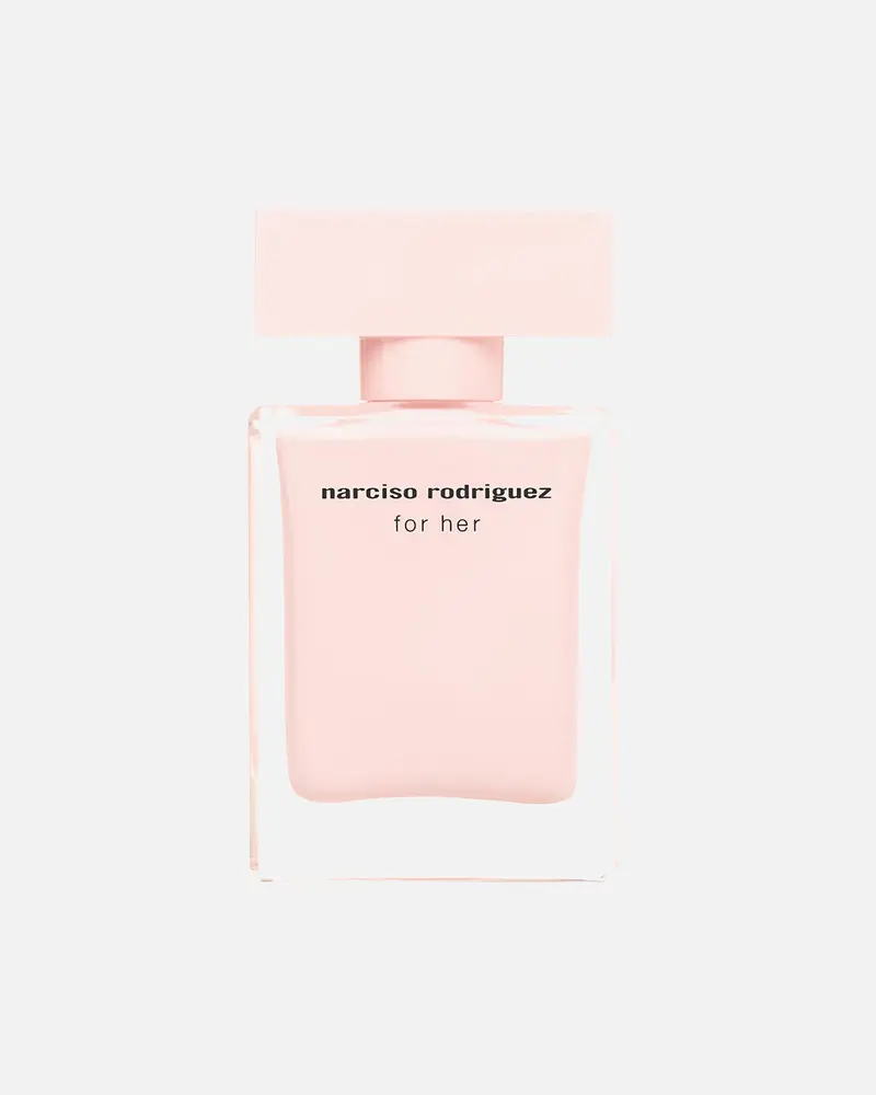 Narciso Rodriguez for her Eau de Parfum Eau de Parfum Narciso Rodriguez — embalagem e produto